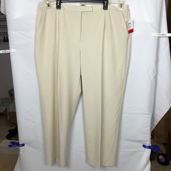 plus size cream pants